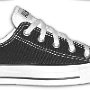 2-Tone Chucks  Black and white 2 tone low cut, right outside view.