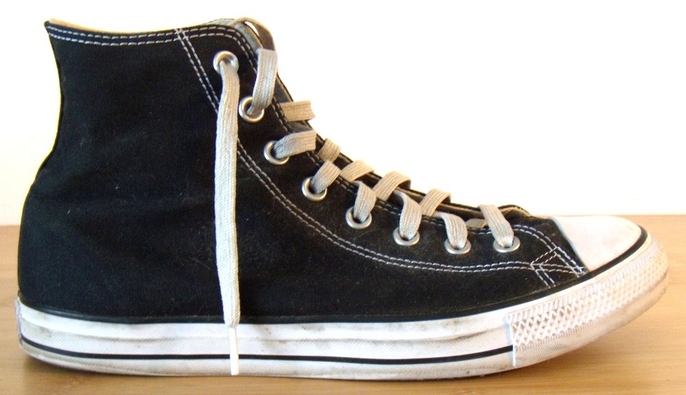 WWH06 Well Worn Black High Top Chucks