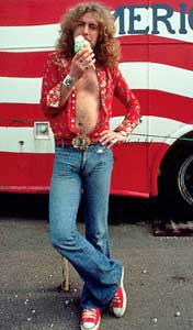 Robert Plant wearing red chucks