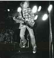 Kurt Cobain performing