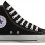 New Black High Top Chucks  New left black high top with straight lacing.