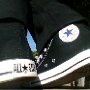 New Black High Top Chucks  Wearing black high tops, rear and inside patch views