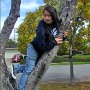 People Wearing Black Chucks  Caught in a tree.