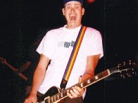 Blink 182  Mark Hoppus in performance.