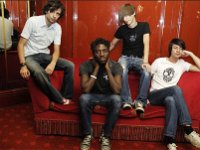 Bloc Party  The band backstage.