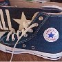 Blue High Top Chucks  New right navy blue high top, just out of the box