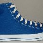 Blue High Top Chucks  Outside view of a right royal blue high top.