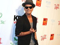 Bruno Mars  At a media event.