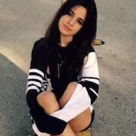 Camila Cabello  Camila Cabello wearing black chucks