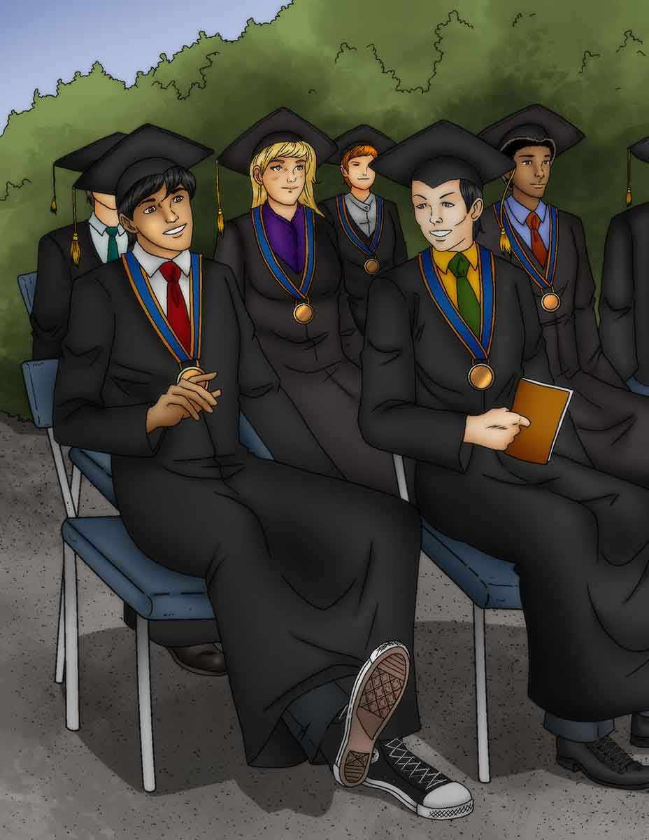 Graduation cartoon