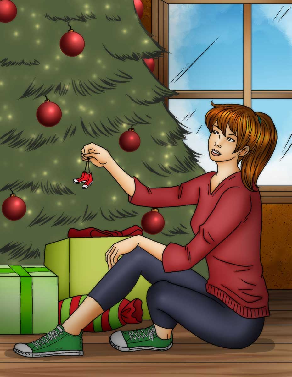 Holiday Decorating cartoon