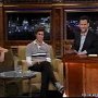 Celebrities Wearing Black Chucks  Adam Brody on a talk show.