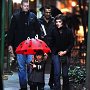 Celebrities Wearing Black Chucks  Katie Holmes with her child, shot 2.