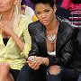 Celebrities Wearing Black Chucks  Singer Rihanna attends Game Two of the NBA Finals on June 7, 2009 in Los Angeles, California, shot 3.