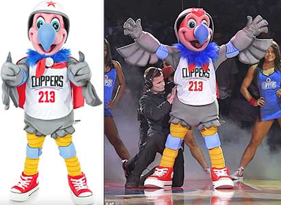 Chuck the Condor, L.a. Clippers mascot