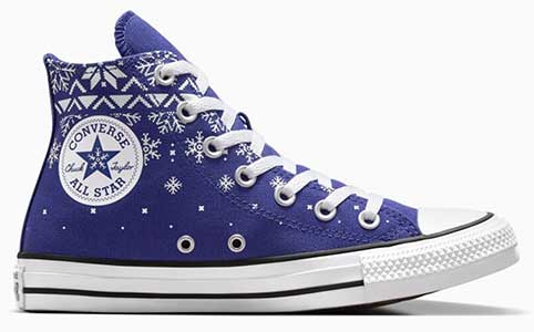 Chuck Taylor All Star Winter Sweater blue high top