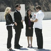 Chuck Television Series  Cast shot on location.