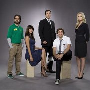 Chuck Television Series  Joshua Gomez, Sarah Lancaster, Adam Baldwin, Zachary Levi, and Yvonne Strahovski.