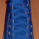 Royal Blue Classic Shoelaces  Royal blue high top with royal blue laces.