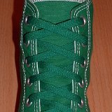 Kelly Green Classic Shoelaces  Celtic green high top with Kelly Green laces.