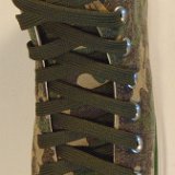 Hunter Green Classic Shoelaces  Army green camouflage high top with hunter green shoelaces.