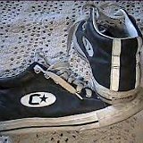Collectors Items  Converse C Star high tops, side and rear views.