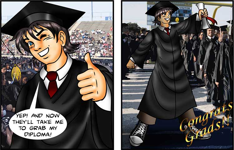 Graduation comic strip part 4