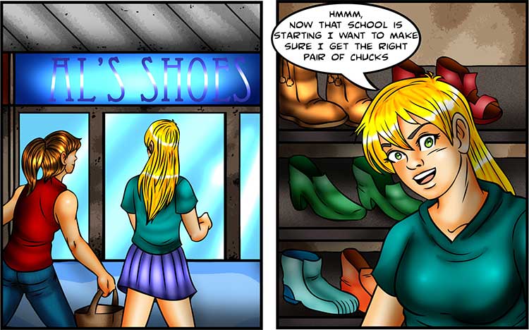 Back To School Shopping comic part 1