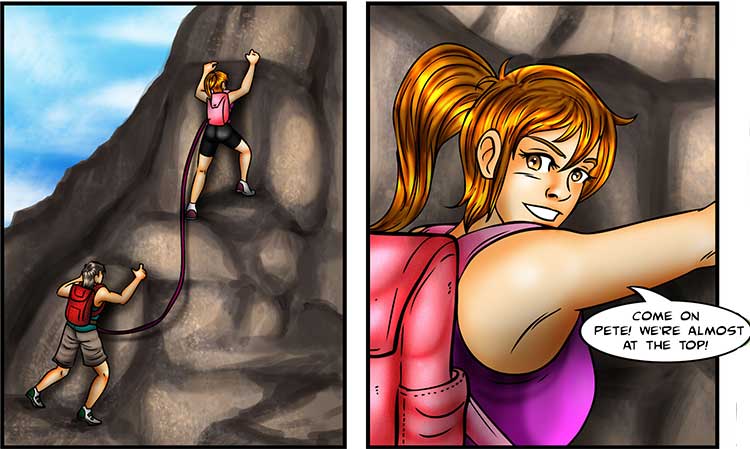 Rock Climbing Chucks comic part 1