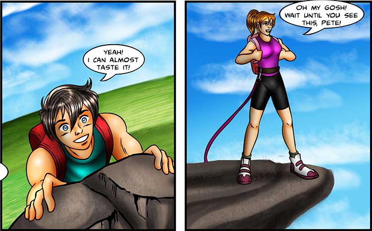 Rock Climbing Chucks comic part 2