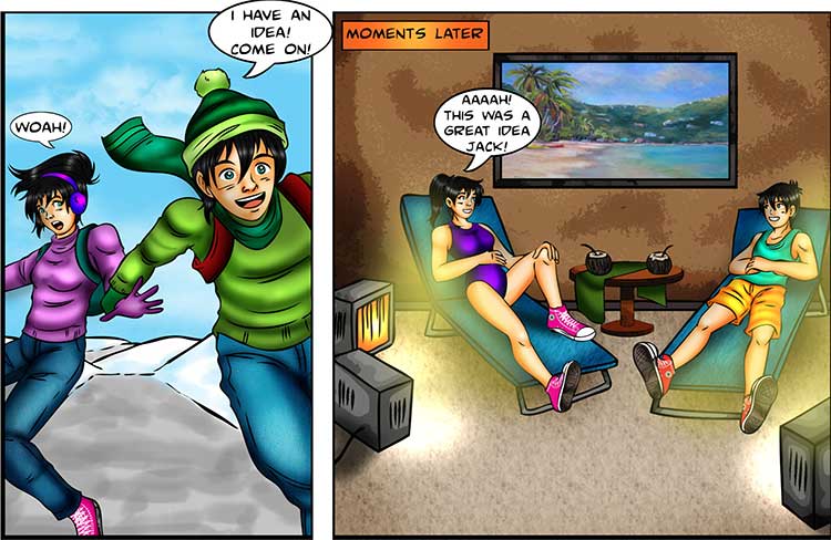 Solving The Winter Blues comic part 3