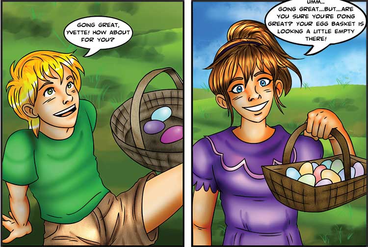 The Easter Egg Hunt comic part 2