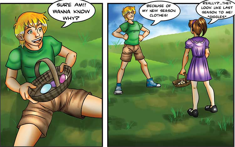 The Easter Egg Hunt comic part 3