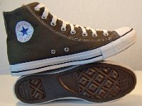 Grapevine High Top Chucks  Inside patch and sole views of  Converse All Star Chuck Taylor grapevine high tops.
