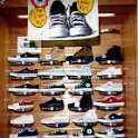 Group Shots of Chucks  Store display of Converse Chuck Taylor shoes.