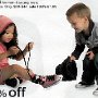 Ads With Little Kids Wearing Chucks  Young kids with pink and black chucks.