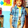 Ads With Little Kids Wearing Chucks  Boy wearing brown low cut chucks with his dad wearing black chucks.