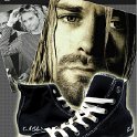 Kurt Cobain High Top Chucks  Ad for the Kurt Cobain Collection of tribute chucks.