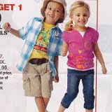 Little Kids Wearing Chucks  Young boy and girl wearing navy blue and light blue chucks.