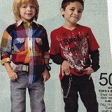 Little Kids Wearing Chucks  Little dudes wearing red and charcoal chucks.