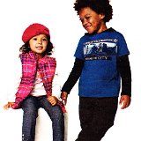 Little Kids Wearing Chucks  Boy and girl wearing pink and black chucks.