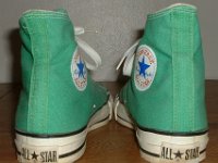 Mark Recob Vintage Chucks Collection  Rear view of green vintage Chuck Taylor All Star high tops.