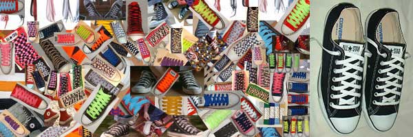 classic shoelace collage