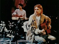 Kurt Cobain and Nirvana  Kurt Cobain in performance.