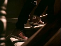 The Paperboy  Closeup of Johnny's red high top chucks as he ascends the stairs in Cammie's grandmother's house, shot 2.