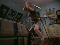 The Paperboy  Johnny having a temper tantrum in his room, shot 1.