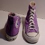 Purple HIgh Top Chucks  Front and rear views of light purple high top chucks.