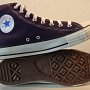 Purple High Top Chucks  Inside patch and sole views of made in USA purple high tops.