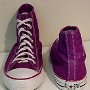Purple HIgh Top Chucks  Vintage purple high tops, front and rear views.