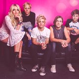 R5  Posed shot with Ross in black high tops and Rocky in white high top chucks.